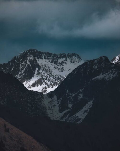 Mountain Landscapes - A breathtaking view of snow-capped mountain peak #12310955