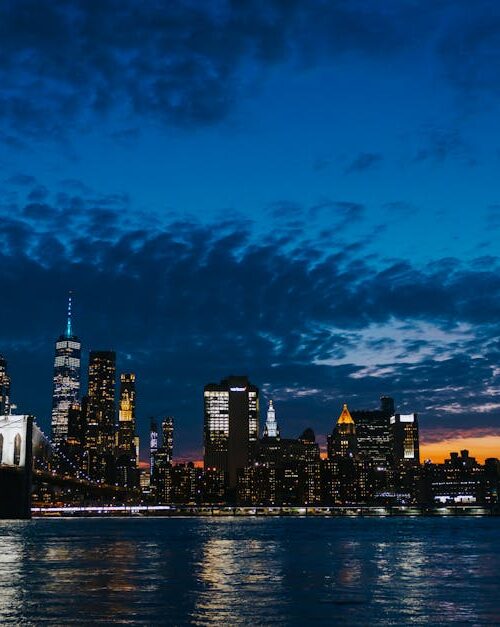 City Architecture - Beautiful view of the New York City skyline duri #27794665