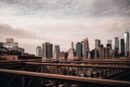City Architecture - Urban skyline of New York City with bridges and #28638640