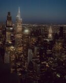 City Architecture - Stunning night view of New York City's skyline f #29102407
