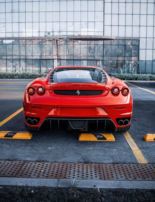 Luxury Cars - Sleek red Ferrari parked outdoors in Ankara, Tür #30599899