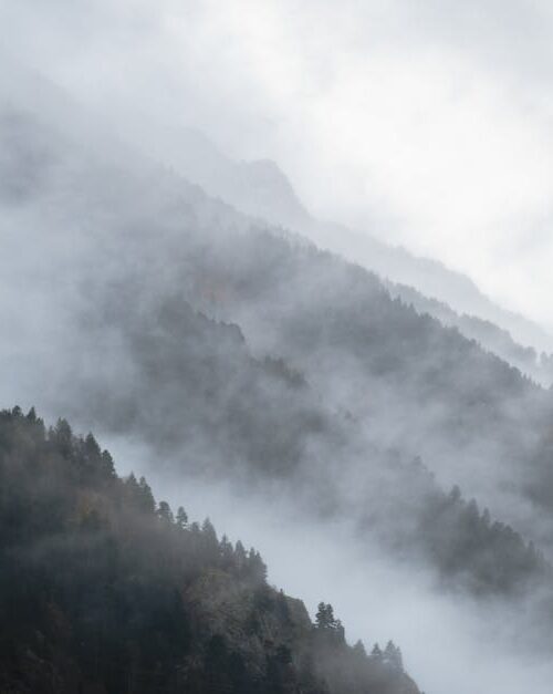 Mountain Landscapes - A breathtaking misty morning in the Pyrenees, sh #33742547