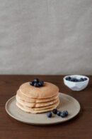 Food Aesthetics - A mouth-watering stack of pancakes topped with f #4790311