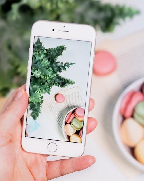 Food Aesthetics - Bright and colorful macarons captured through a #5564393